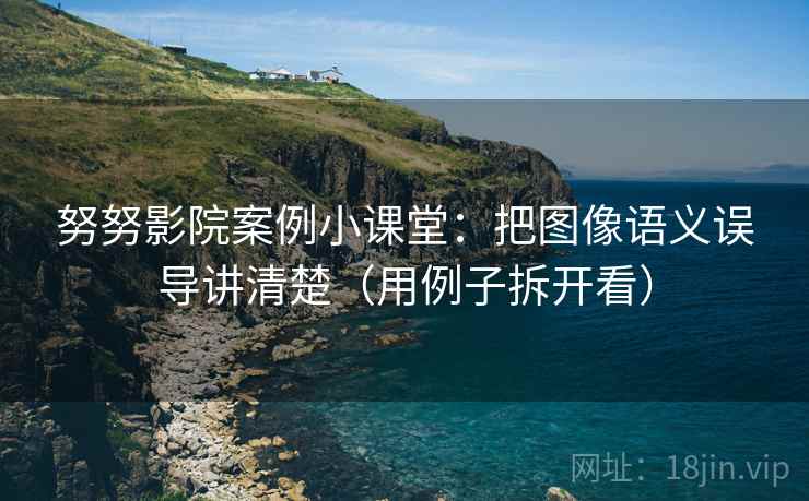 努努影院案例小课堂：把图像语义误导讲清楚（用例子拆开看）