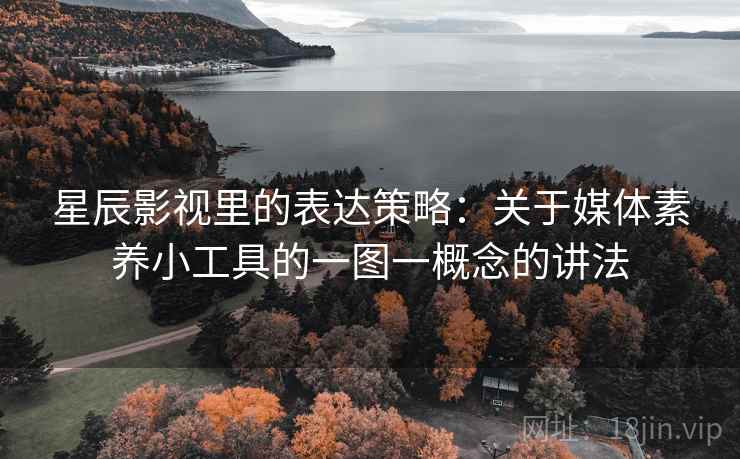 星辰影视里的表达策略：关于媒体素养小工具的一图一概念的讲法