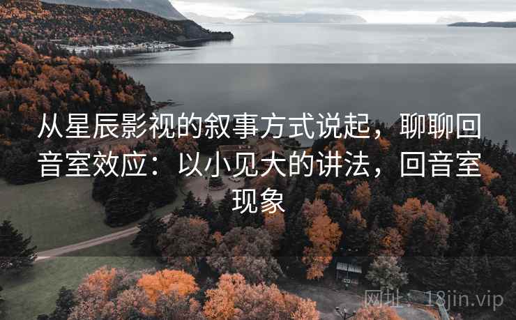 从星辰影视的叙事方式说起，聊聊回音室效应：以小见大的讲法，回音室现象